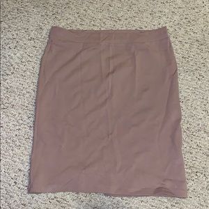 Dark tan pencil skirt!